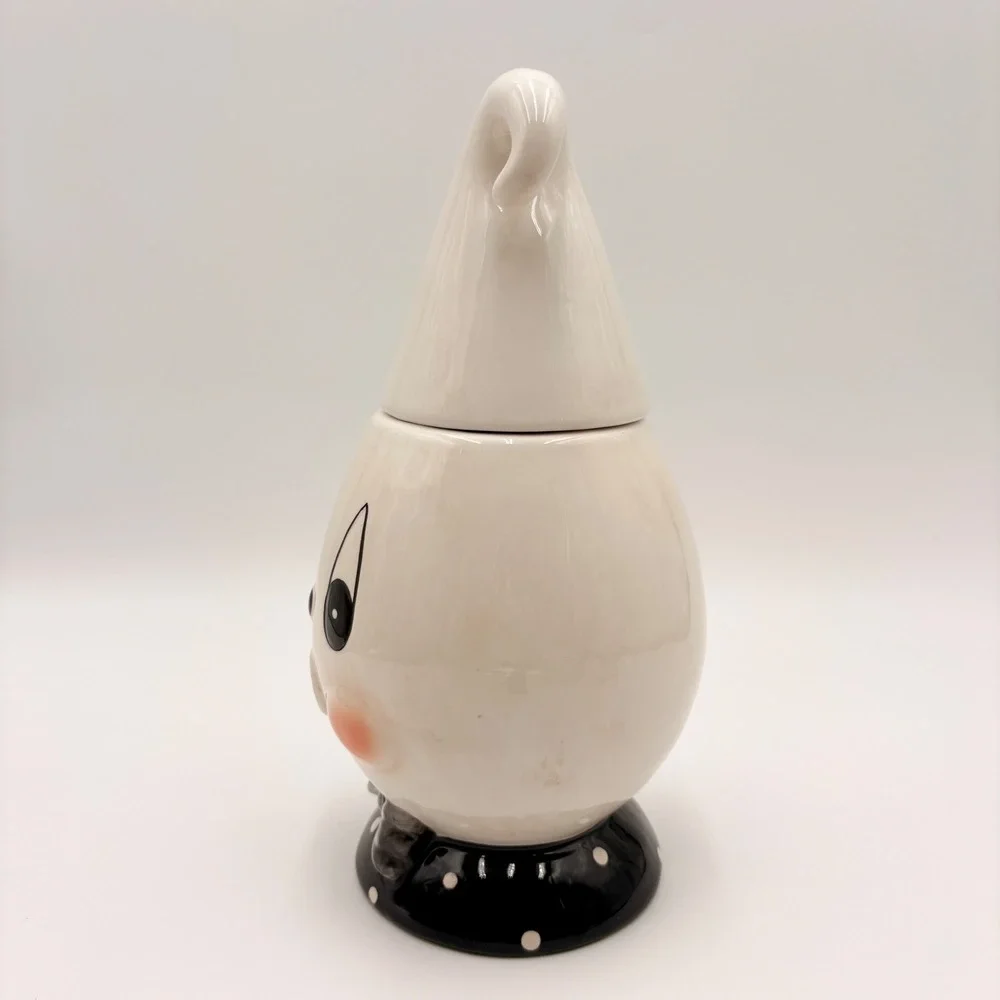 Johanna Parker Vintage Style Ceramic Gus Ghost Canister Halloween Decor   Retro
